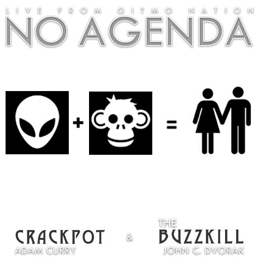 Aliens + Monkeys = Humans by Mike Cleckner