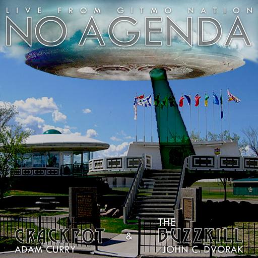 UFO landing where all the money is by Alexander Norrie