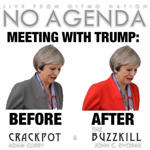 Theresa May meets Trump by Comic Strip Blogger