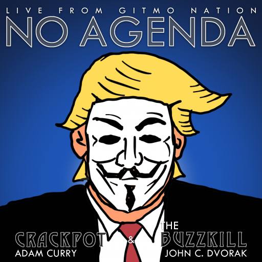 trump wearing anonymous mask by Comic Strip Blogger