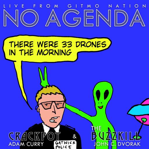 "drones" of Gatwick airport by Comic Strip Blogger