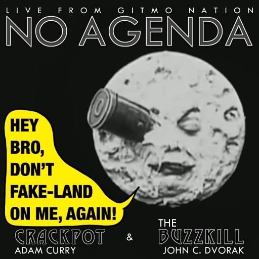 Moon landing faking again by Comic Strip Blogger