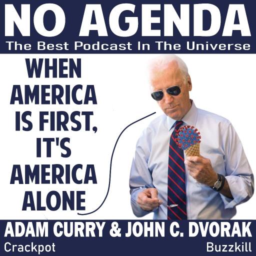 rona ice cream eating Biden quote by Comic Strip Blogger