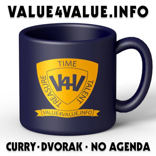 V4V Gold on Matt Black Mug 03 by Mark-Dhand