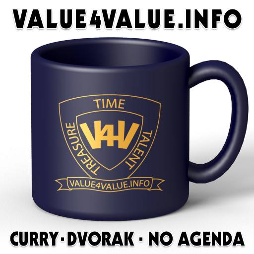 V4V Gold on Matt Black Mug 04 by Mark-Dhand
