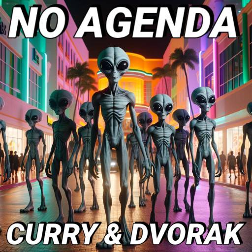 aliens in mall in Miami by Comic Strip Blogger