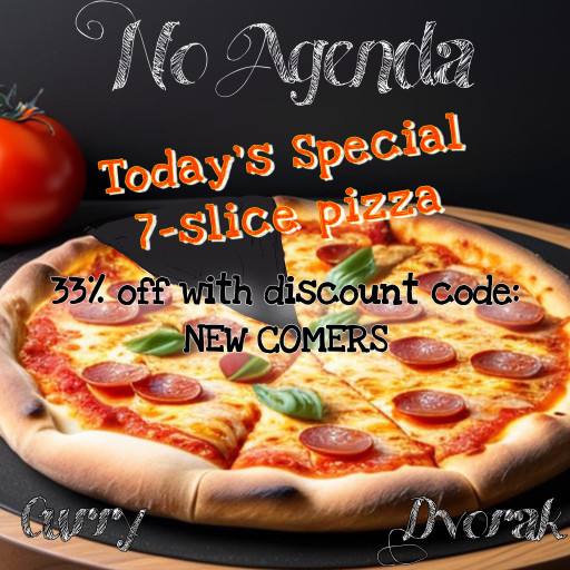 The newcomer special. Seven slice pizza. by Sweet Cheeks