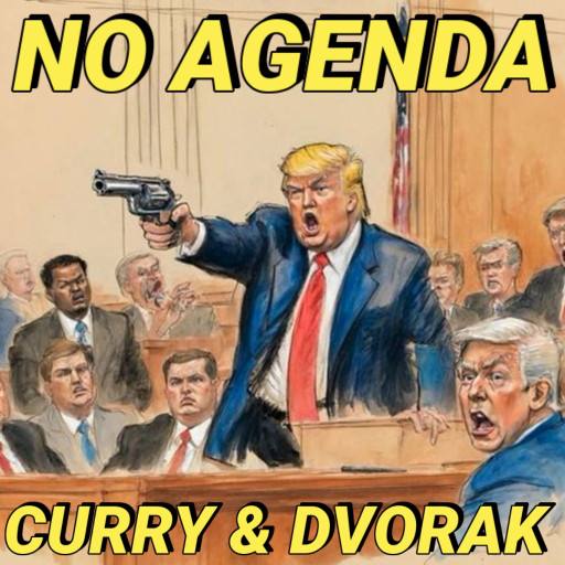 Hush money trial pew pew by Comic Strip Blogger