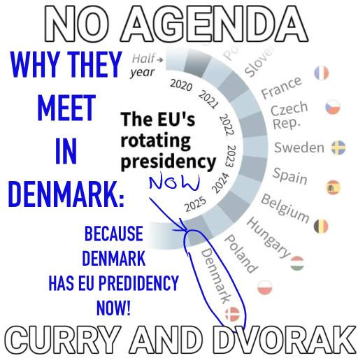 why in Denmark they meet now? by Comic Strip Blogger