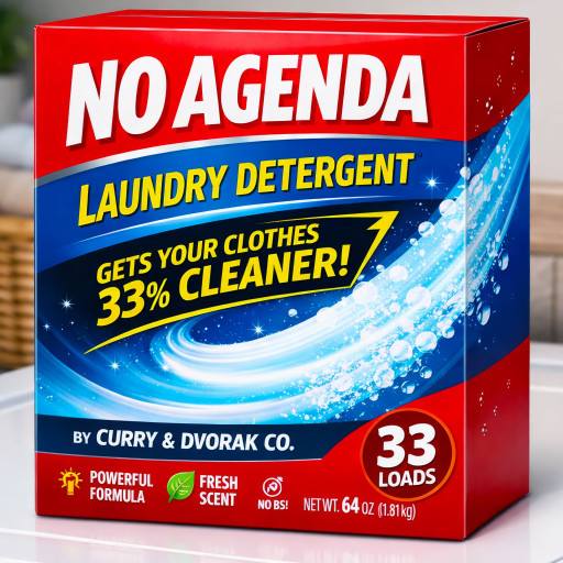 No Agenda Laundry Detergent (Suzy Wiles' Favorite!) by Darren O'Neill