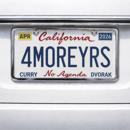 License Plate Agenda by Papa Gator