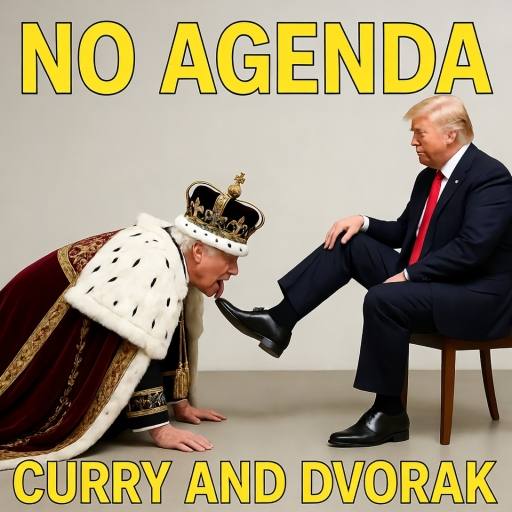 king cumming to boot-lick Trump by Comic Strip Blogger